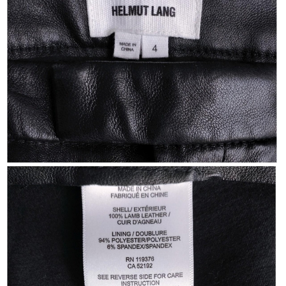 Helmut Lang Leather Pants - Picture 4 of 5